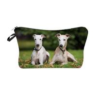 Toiletry Bag Dog Printed Women's Mini Cosmetic Bag Greyhound Animal Print Ladies Makeup Bags Outdoor Beach Travel Foldable Toiletry Kit Toiletries Bag(Hz10159 Makeup Bag)
