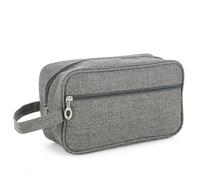Toiletry Bag, Double Compartment | Oxford Cloth Build, Personal Travel Organizer, Weekend Getaways, For Organized Individuals