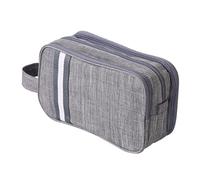 Toiletry Bag Durable Travel Bathroom Organizer with Dry Wet Separate Compartments for Cosmetics Storage Portable Lightweight Polyester 8.8 oz (25 * 10 * 14cm)