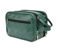 Toiletry Bag for Men, Travel Cases PU Shaving Bag, Bathroom Travel Bag, Toiletries Organiser, Reusable Travel Toiletry Bag for Shaving, Care Double Set, Green, see description, See description