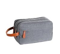 Toiletry Bag for Men | Travel Grooming Bag | Waterproof Travel Bag, Portable Toiletry Bags, Men's Travel Organizer, Double Layer Organizer Case, Gray, riferimento alla descrizione, Please