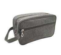 Toiletry Bag for Men, Waterproof Toiletry Bag - Compact Travel Toiletry Bag Organiser, Cosmetic Bag with Portable Handle, Travel Accessories, Toiletry Bag, Large Storage Space, gray, see ,