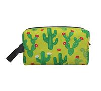 Toiletry Bag for Women and Men Waterproof Cosmetic Bag Travel Makeup Bag Organizer with Handle Cute Cactus Doodle Storage Bag