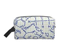 Toiletry Bag for Women and Men Waterproof Cosmetic Bag Travel Makeup Bag Organizer with Handle Equation Formula Storage Bag