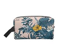 Toiletry Bag for Women and Men Waterproof Cosmetic Bag Travel Makeup Bag Organizer with Handle Floral Flowers Country Garden Wild Pink Pastoral Storage Bag
