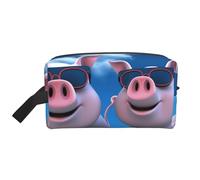 Toiletry Bag for Women Men Dopp Kit Travel Makeup Bag Make Up Organizers Cosmetic Bag Funny 3D Piggies Hanging Toiletry Bag Shaving Bag with Large Capacity for Travel
