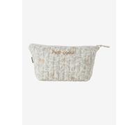 Toiletry Bag in Cotton Gauze for Children printed beige