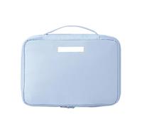 Toiletry Bag Ladies Portable Cosmetic Bag Large-Capacity Travel Washing Three-Dimensional Makeup Storage(Blue Large)