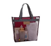 Toiletry Bag Large Capacity Mesh Makeup Bag Beachwith Zip ToteCausal Lightweight Reusable Foldable Toiletryfor Daily Use Pool Swimming Holiday Essentials Family Travel