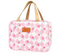 Toiletry Bag, Large Travel Hanging Make up Wash Bags, Portable Waterproof Cosmetic Bag, Light Blue White Bear Toiletry Kit, Bathroom Storage Case for Women Girls Ladies