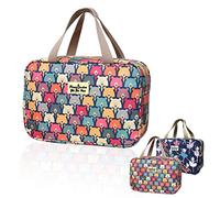 Toiletry Bag, Large Travel Hanging Make up Wash Bags, Portable Waterproof Cosmetic Bag, Light Blue White Bear Toiletry Kit, Bathroom Storage Case for Women Girls Ladies (Color Bear)