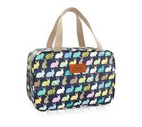 Toiletry Bag, Large Travel Hanging Make up Wash Bags, Portable Waterproof Cosmetic Bag, Light Blue White Bear Toiletry Kit, Bathroom Storage Case for Women Girls Ladies (Color Rabbit)