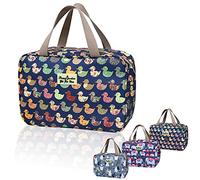 Toiletry Bag, Large Travel Hanging Make up Wash Bags, Portable Waterproof Cosmetic Bag, Light Blue White Bear Toiletry Kit, Bathroom Storage Case for Women Girls Ladies (Color Duck)