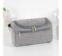 Toiletry Bag Men Hanging Cosmetic Bag Business Makeup Case Women Travel Make Up Zipper Organizer Storage Pouch Toiletry Wash Bath Kit.(Grey)