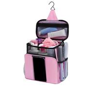 Toiletry Bag, Portable Hanging Shower Caddy Bag with Phone Pocket, Waterproof Makeup Organizer for Gym Swimming Camping Travel
