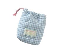 Toiletry Bag Quilted Makeup Drawstring Cosmetic Camera Storage Lovely Brush Case for Woman Girls Makeup Wash Storage Protective Case