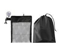Toiletry Bag Set With Suction Cups and Hooks - Waterproof, Mesh, Drawstring Travel Bag Suitable for Gym, Business
