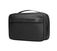 Toiletry Bag Travel Toiletry Bag Men's Business Trip Dry Wet Separation Fitness Bath BagMakeup Storage Bag Wash Bag(Black)
