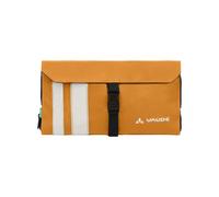 VAUDE Socotra Hanging Toiletry Bag for Men & Women, 2 Zip Compartments, Integrated Mirror, Toothbrush Holder - Ideal for Travel, Silt Brown