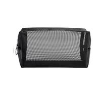 Toiletry Bags 3pcs Mesh Transparent Cosmetic Bags Small Large Clear Black Makeup Bag Portable Travel Toiletry Organizer Lipstick Storage Pouch for Holiday Essentials(M)
