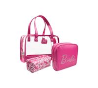 Toiletry Bags Set of 3 Barbie Pink One Size
