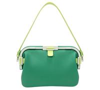 Toiletry Carry Bag, Dark Green Large | Silicone Swim Gear Organiser with Structured Clasp Top, Pool Locker Daily Shower Storage