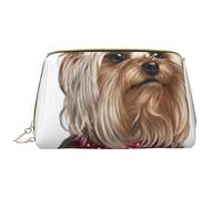 Toiletry Pouch Makeup Bag Cosmetic Bag Portable Travel Toiletry Bag with Zipper,Yorkshire Terrier Teacup Dog Baby