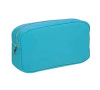 Toiletry Pouch Women Nylon Travel Makeup Bag Birthday Party Gift(Blue,XL)