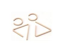 Toilets Sign Wall Sign For Washrooms | Exquisite Design, Built ToLast | Crystal-ClearSignage ForBathrooms&Toilets For Office、Restaurant and Home(Gold)