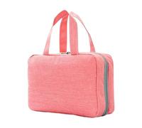 Toilette de Voyage hangable, organisateur de maquillaje gouttial - Sac de Rangement de broussailles à Roll-up Portable à la plainte | Étui cosmetique imperméable 4 in 1, Support de poche pliabl, Pink
