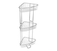 ToiletTree Products Rust Proof Stainless Steel Shower Floor Caddy, 3 Tiers (Assembly Required - Screwdriver Included) (Collapsible)