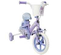 Toimsa Disney Frozen Bicycle, Learn to Ride Bike with Stabilisers, For Ages 3+, with Accessories, Lilac Purple