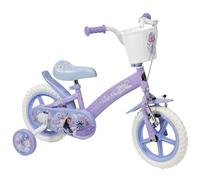 Toimsa Disney Frozen Bicycle, Learn to Ride Bike with Stabilisers, For Ages 3+, with Accessories, Lilac Purple