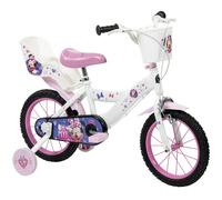 Toimsa Disney Minnie Kids Bike, Learn to Ride Bicycle, with Training Wheel Stabilisers and Accessories for children/youth age 3+ Years, Pink and White
