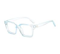 TOIPASTN Anti Blue Light Glasses Large Frame Transparent Eyeglasses(C4)