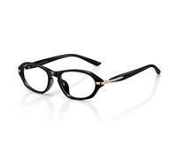 TOIPASTN Fashion Women Cat Eye Glasses Tr Light Weight Anti Blue Ray Eyeglasses(Black-Frame)