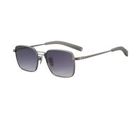 TOIPASTN Pure Titanium Frame Polarized Sunglasses Uv400 Retro Men(Gun-Gradient Grey)
