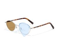 TOIPASTN Women Cat Eye Acetate Glasses Frames Anti Blue Ray Uv400(Silver-Photochromic)