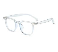 TOIPASTN Women Men Ultralight Tr90 Eyewear Frame Anti Blue Light Transparent Lens Eyeglasses(light blue)