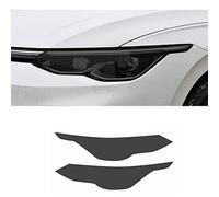 Toiumops Car Headlight Protective Film for VW Golf 8 MK8 R Line GTI 2020-2021, Smoke Black Transparent TPU Sticker,Blackened