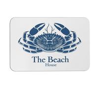 Toiyugd The Beach House Blue Crab Bath Rugs Mats Super Absorbent Non Slip Bathroom Mats with Rubber Backing Sea Underwater Submarine Blue Crab Shower Bath Rug for Bathroom Non Slip-Bathmat 16x24 Inch