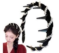 Toja Pearl Headband, Pearl Headband | Headdress,Wedding Weddings That Are Not Slip for Head Teeth Teeth Band for Band for Women for Women
