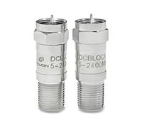 TOJOIN 2 PCS DC Block in-line F-Type RF Coaxial Adapter 5MHz-2400MHz, 75 Ohm Impedance Connector Blocks DC Voltage from Radio/RF Test Equipment