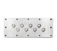 TOJOIN EMI Filter Eight-Hole SMA Baffle Assembly SMA Female to SMA Female Interfaces Filter for RF Shield Box/RF Shield Chamber/RF Enclosures