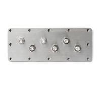 TOJOIN EMI Filter Six-Hole SMA Baffle Assembly SMA Female to SMA Female Interfaces Filter for RF Shield Box/RF Shield Chamber/RF Enclosures