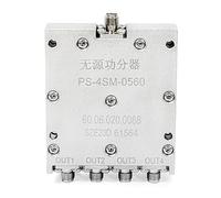 TOJOIN Passive Power Splitter 4 Way for SMA Connectors, Coaxial Cable Splitter 0.5-6GHz for RF/Microwave Measurements Accessories, Antenna System Corrosion Resistant (PS-4SM-0560)