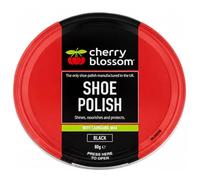 TOK MARK TRADERS Cherry - Blossom Black Shoe Polish 80g with Carnauba Wax | Shoe & Boot Polish for Leather Footwear | Shines, Nourishes & Protects