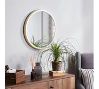 Tok Mark Traders Elegant Design Round 55cm Large Gold Mirror Wall Mounting Bedroom Bathroom Hallway Wall Hanging Mirror Gift (D3330)