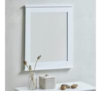 Tok Mark Traders Stylish Large Rectangle Nautical Wall Mirror White MDF Mirror Ideal for Home Decor Bedroom Bathroom Dressing Hallway, W 2.5cm x L 44cm x H 53cm (D9274)