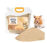 TOKAYIFE Hamster Bath Sand, Dust Free Desert Sand or Potty Litter Sand for Hamster Chinchillas Gerbil Syrian Mice Small Animals (Desert Sand, 3lb)